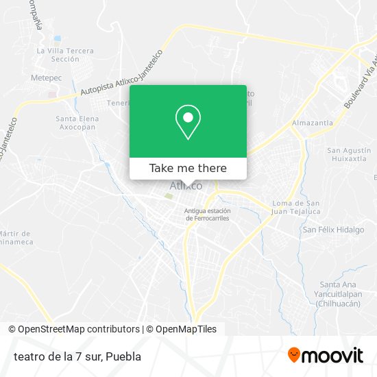 Mapa de teatro de la 7 sur