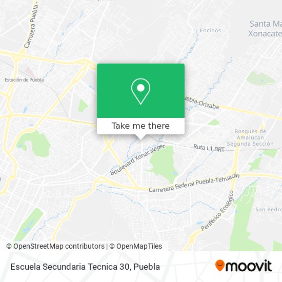 Mapa de Escuela Secundaria Tecnica 30