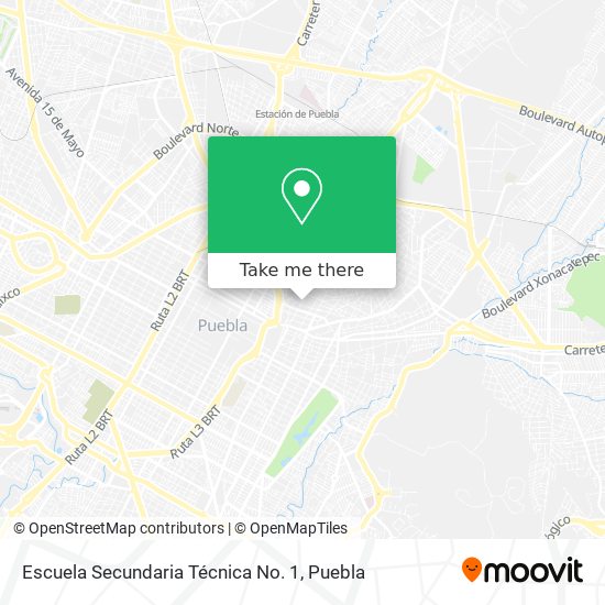 Mapa de Escuela Secundaria Técnica No. 1