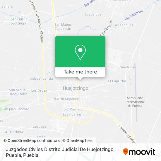 Juzgados Civiles Distrito Judicial De Huejotzingo, Puebla map
