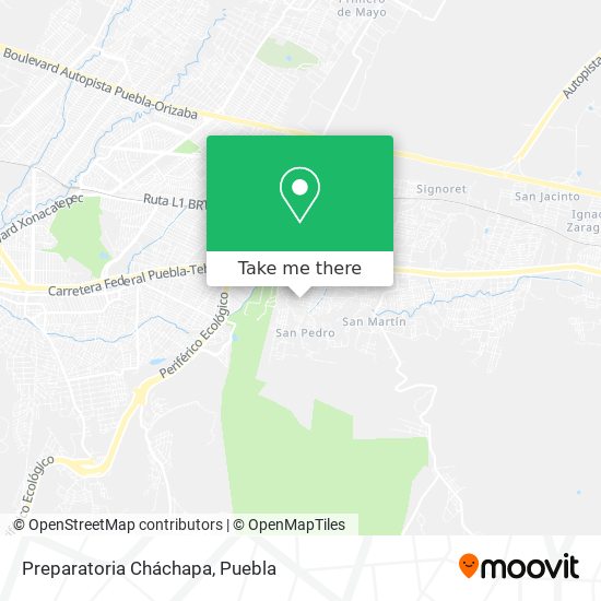 Preparatoria Cháchapa map