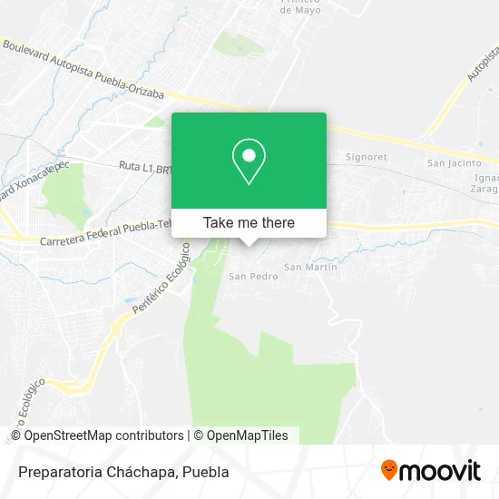Preparatoria Cháchapa map
