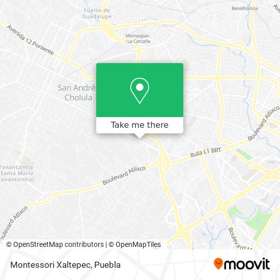 Mapa de Montessori Xaltepec