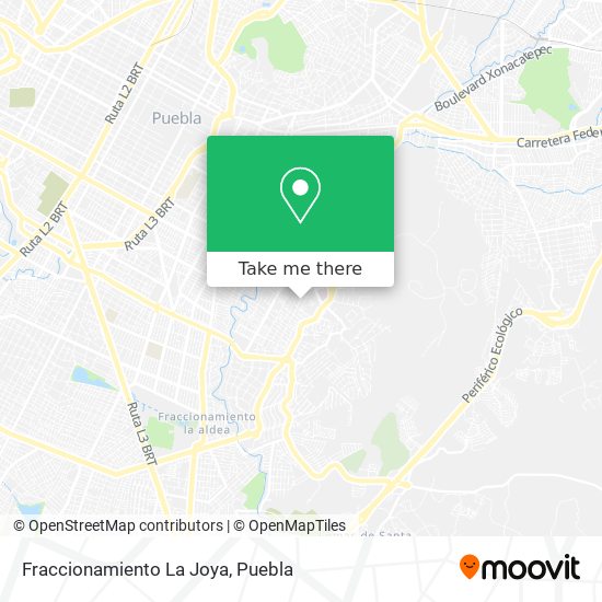 Fraccionamiento La Joya map