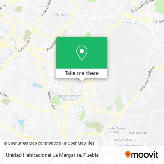 Mapa de Unidad Habitacional La Margarita