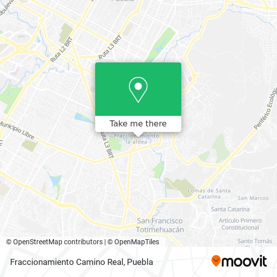 Mapa de Fraccionamiento Camino Real