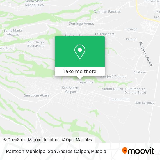 Panteón Municipal San Andres Calpan map