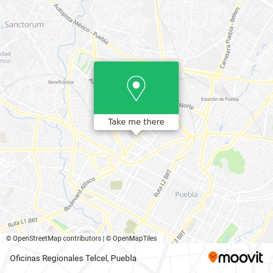 Mapa de Oficinas Regionales Telcel