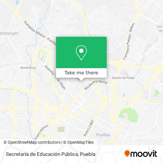 Secretaría de Educación Pública map