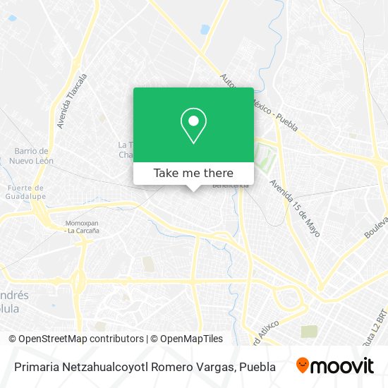 Primaria Netzahualcoyotl  Romero Vargas map