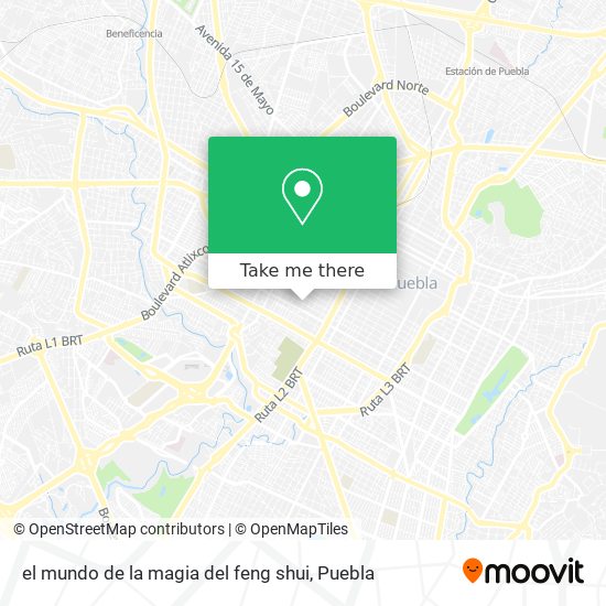 Mapa de el mundo de la  magia del feng shui