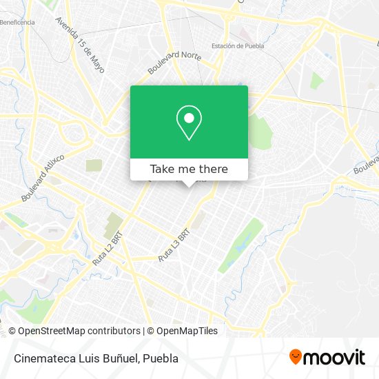 Mapa de Cinemateca Luis Buñuel