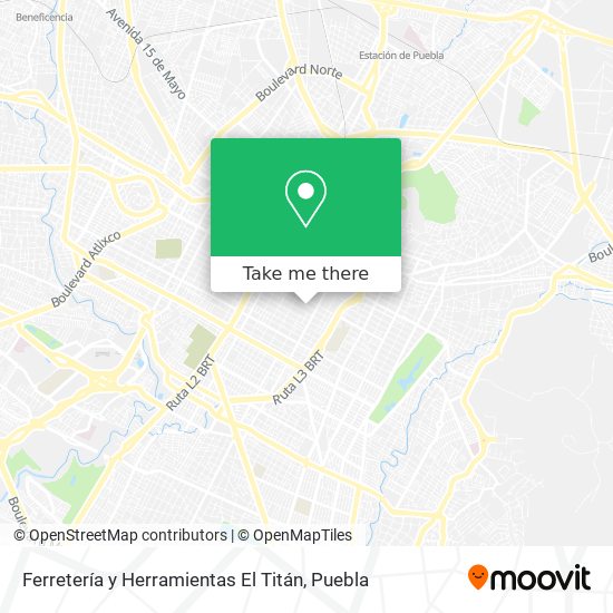 Ferretería y Herramientas El Titán map