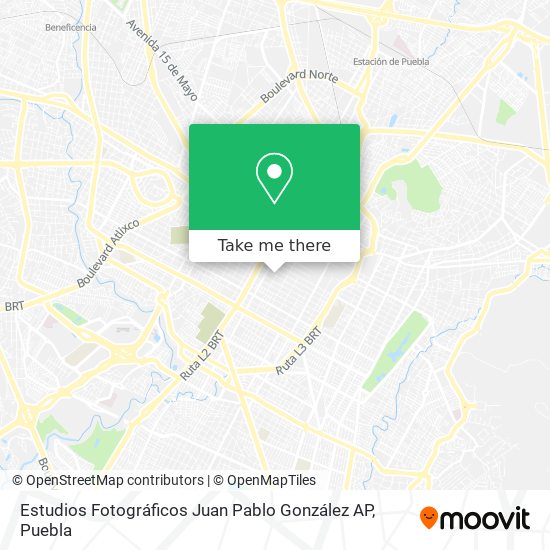 Mapa de Estudios Fotográficos Juan Pablo González AP