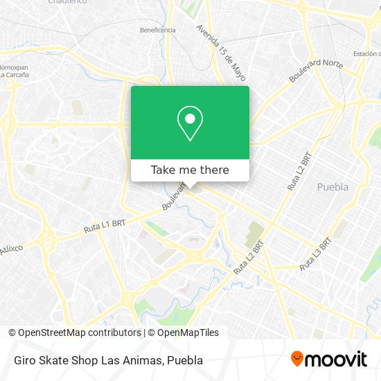 Giro Skate Shop Las Animas map