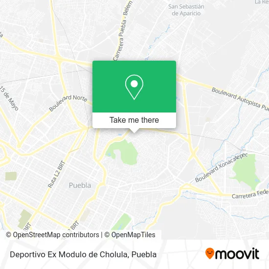 Deportivo Ex Modulo de Cholula map