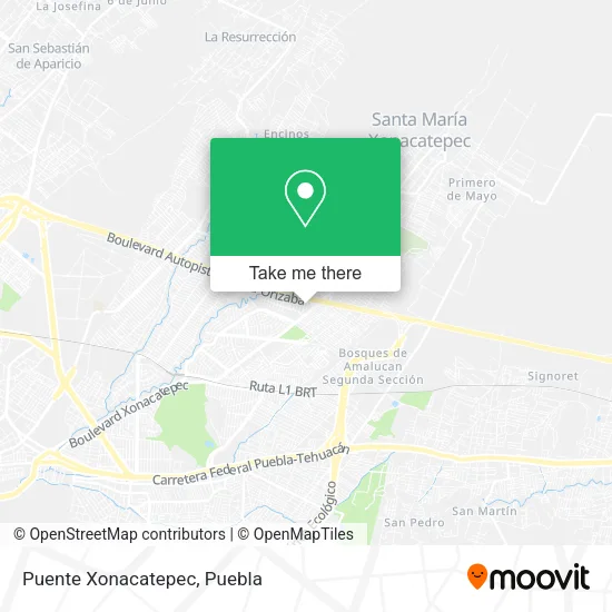 Puente Xonacatepec map