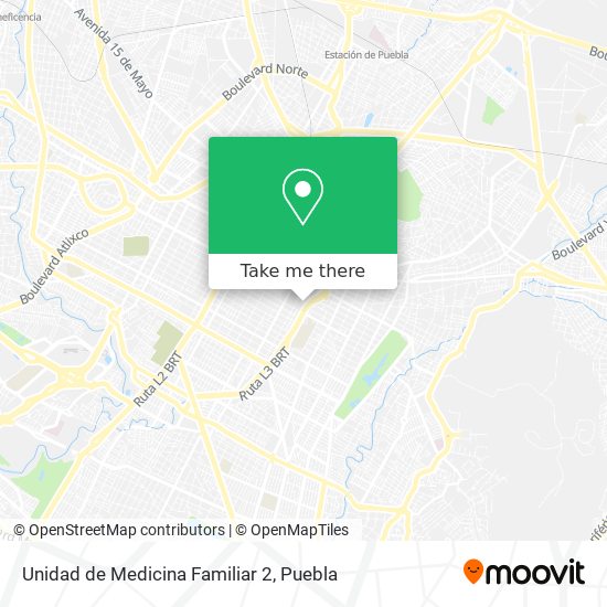 Unidad de Medicina Familiar 2 map