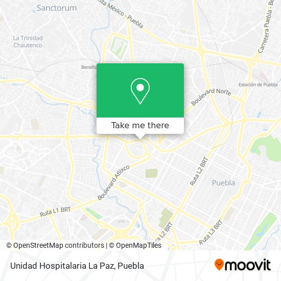 Mapa de Unidad Hospitalaria La Paz