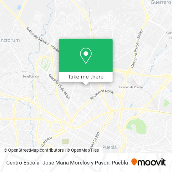 Centro Escolar José María Morelos y Pavón map