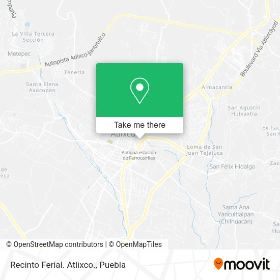 Mapa de Recinto Ferial. Atlixco.