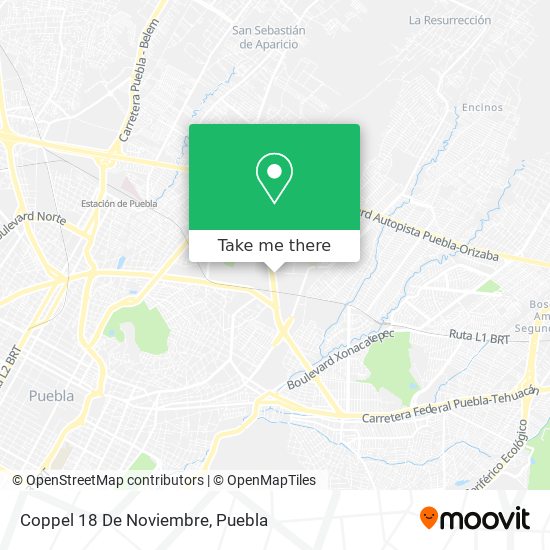 Coppel 18 De Noviembre map