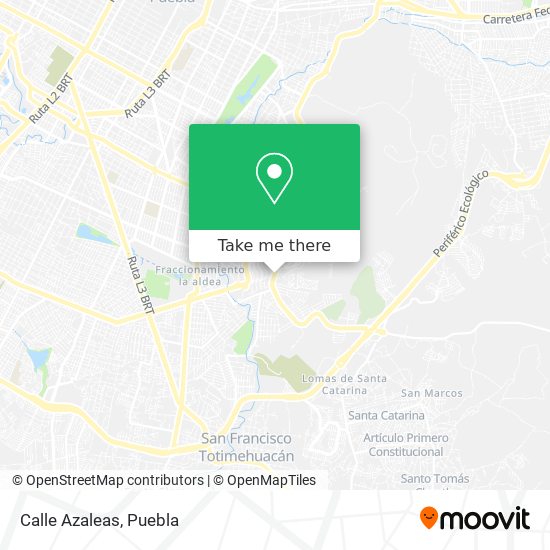 Calle Azaleas map