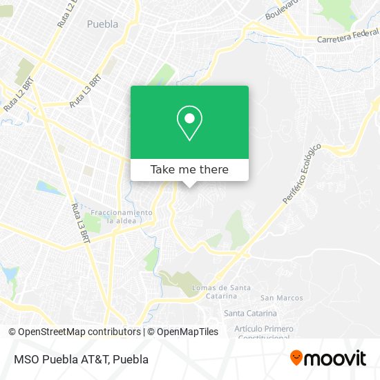 MSO Puebla AT&T map