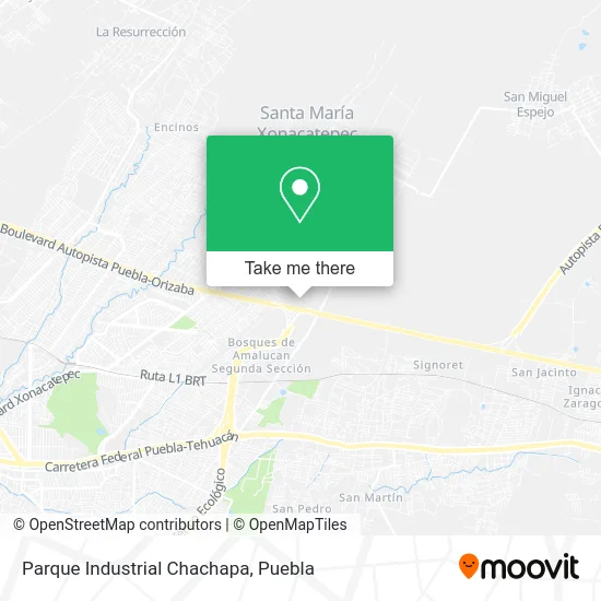 Parque Industrial Chachapa map