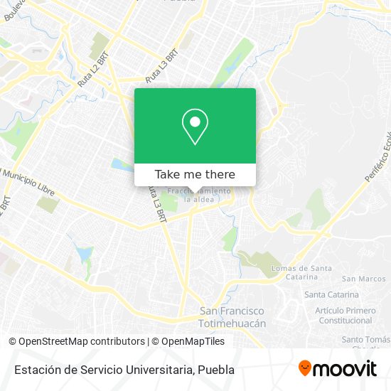 Estación de Servicio Universitaria map