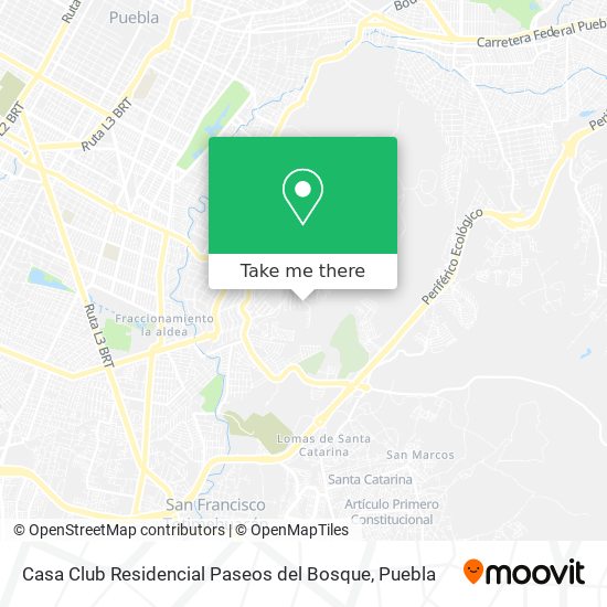 Casa Club Residencial Paseos del Bosque map