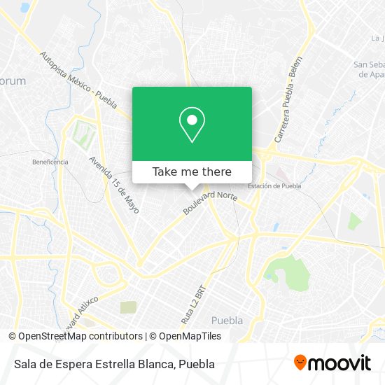 Sala de Espera Estrella Blanca map