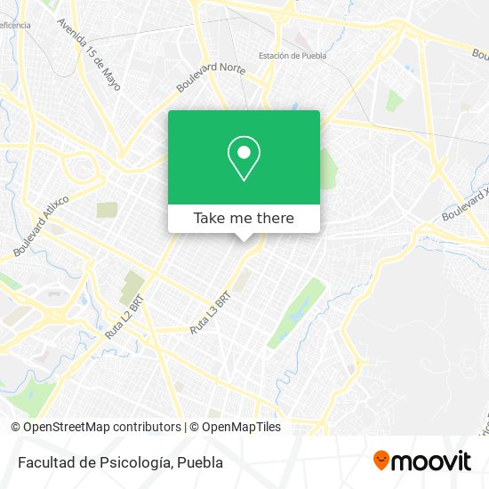 Facultad de Psicología map