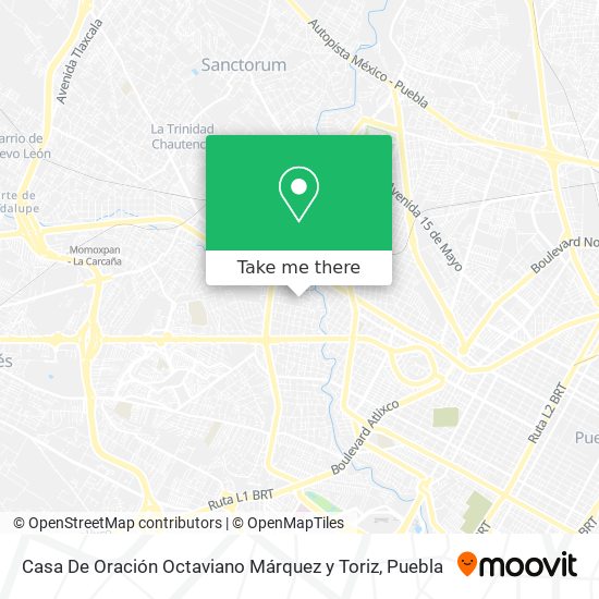 Casa De Oración Octaviano Márquez y Toriz map