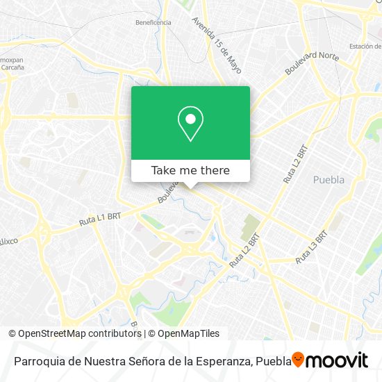 Mapa de Parroquia de Nuestra Señora de la Esperanza