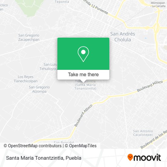 Santa María Tonantzintla map