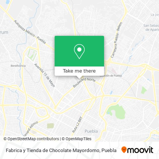 Fabrica y Tienda de Chocolate Mayordomo map