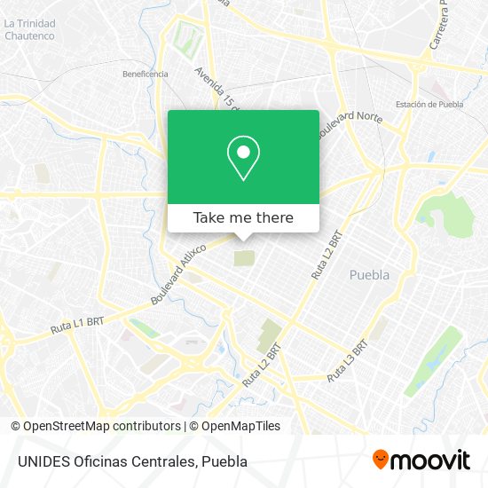 UNIDES Oficinas Centrales map