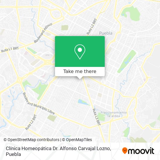 Clínica Homeopática Dr. Alfonso Carvajal Lozno map