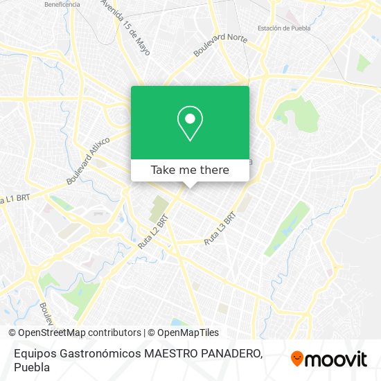 Equipos Gastronómicos MAESTRO PANADERO map