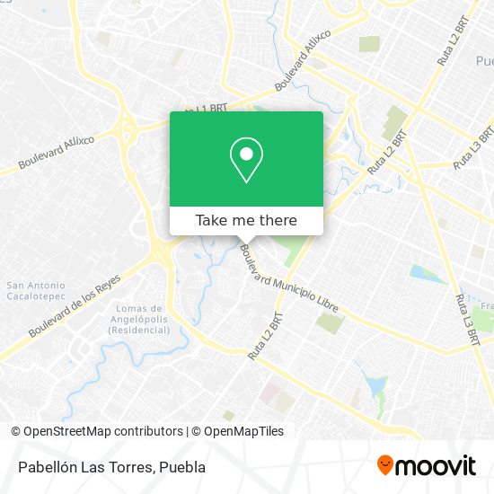 Mapa de Pabellón Las Torres