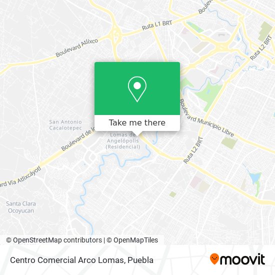 Centro Comercial Arco Lomas map