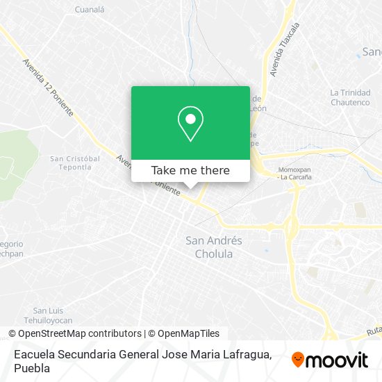 Mapa de Eacuela Secundaria General Jose Maria Lafragua