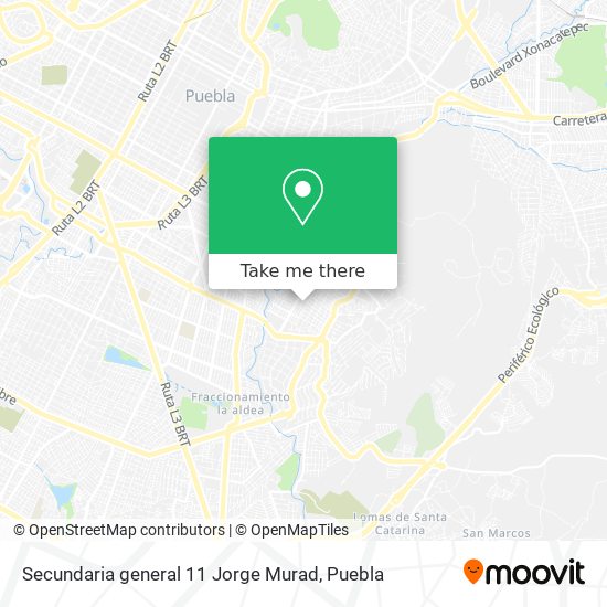 Secundaria general 11 Jorge Murad map