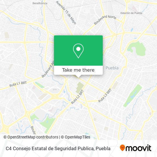 C4 Consejo Estatal de Seguridad Publica map