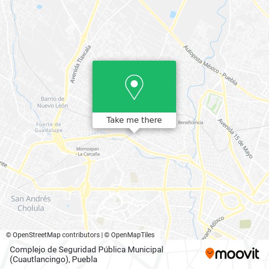 Complejo de Seguridad Pública Municipal (Cuautlancingo) map