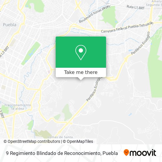 9 Regimiento Blindado de Reconocimiento map