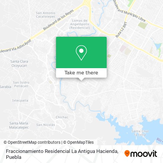 Fraccionamiento Residencial La Antigua Hacienda map