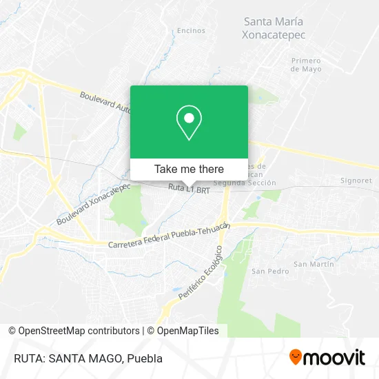 RUTA: SANTA MAGO map