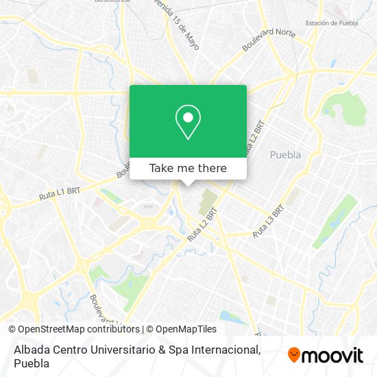 Albada Centro Universitario & Spa Internacional map